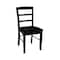 International Concepts Set of 2 Madrid Ladderback Chairs, Black C46-2P - alternate 4